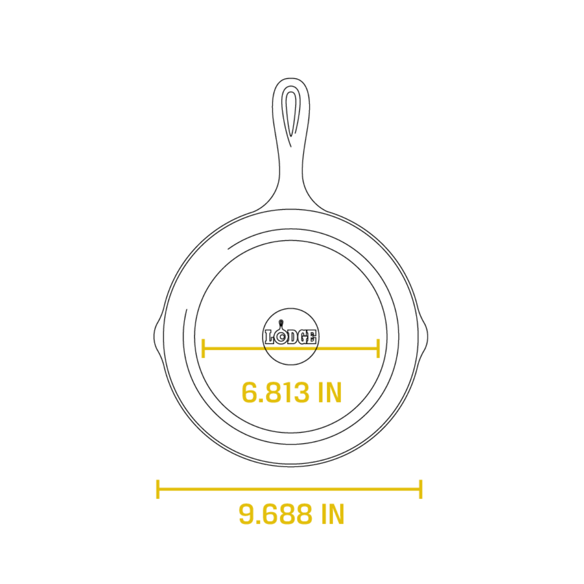Lodge  Cast Iron Classic Seasoned Cast Iron Skillet 9" (L6SK3)