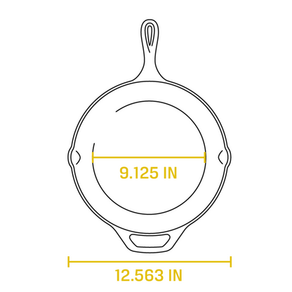Lodge Cast Iron Classic Seasoned Cast Iron Skillet 12" (L10SK3)