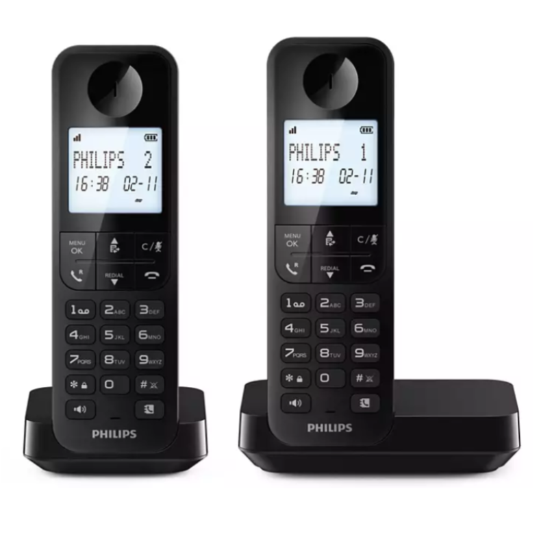 Philips Cordless Phone Duo (D2702B/90)