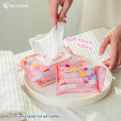 IRIS OHYAMA×Daddy and the Muscle Academy Sensitive Fragrance-Free Wet Wipes  Gentle Skin Cleaning Wipe 20/80 Sheets