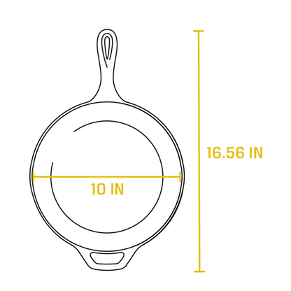 Lodge Cast Iron 10.25 Inch Cast Iron Deep Skillet (L8DSK3)