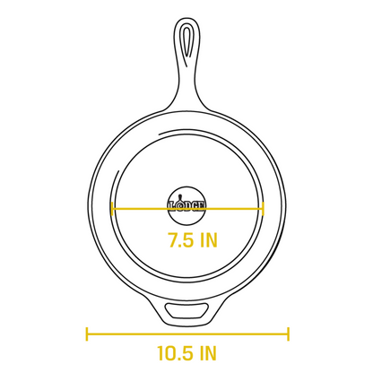 Lodge Cast Iron 10.25 Inch Cast Iron Deep Skillet (L8DSK3)