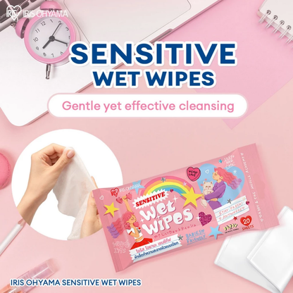 IRIS OHYAMA×Daddy and the Muscle Academy Sensitive Fragrance-Free Wet Wipes  Gentle Skin Cleaning Wipe 20/80 Sheets