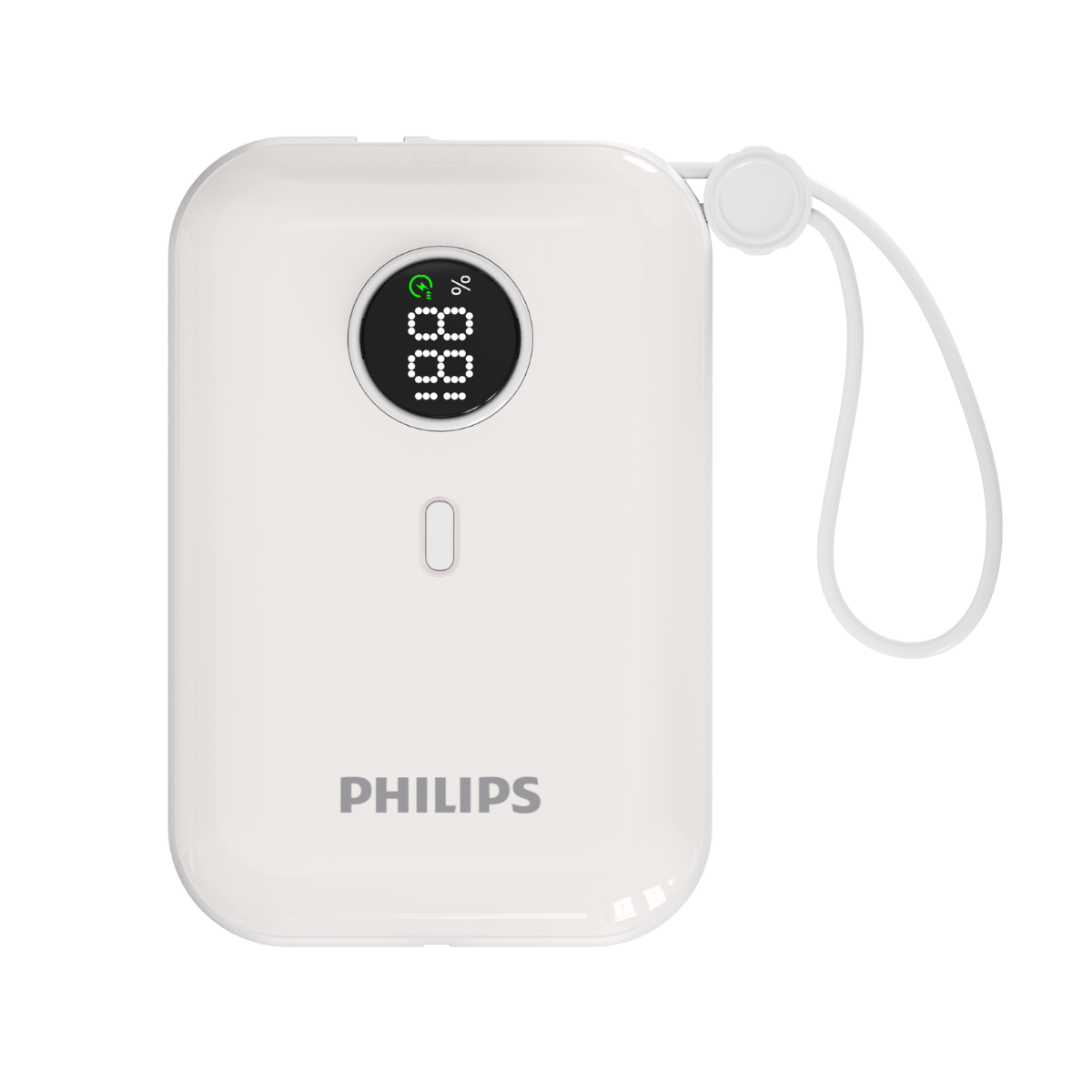 Philips 10000mAh Powerbank 22.5W Fast Charge Built-in USB Type C Cable (DLP2228)