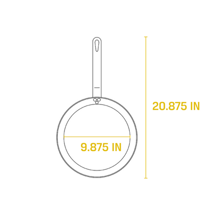 Lodge 12 Inch Seasoned Carbon Steel Skillet Lightweight, Durable, Pre-Seasoned, Perfect for Searing & Frying (CRS12)
