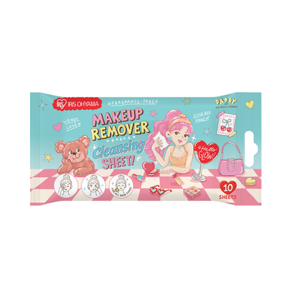 IRIS OHYAMA × Daddy and the Muscle Academy Makeup Remover Sheets Fragrance-Free 10/25 Sheets Gentle Cleansing Wipe (TWTF-10D/25D)
