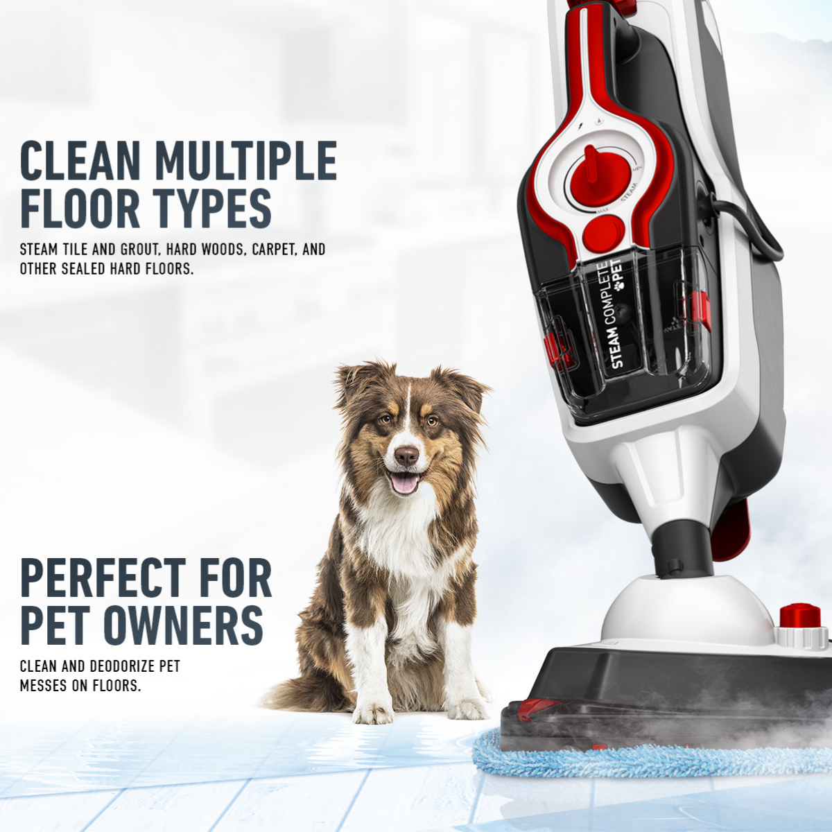 Hoover 10-In-1 Multipurpose Steam Mop Cleaner (WH21000)