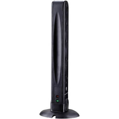 Masterplug 13A 10 Socket Surge Tower Extension Lead 2Meter Black (SRGTOW102B)