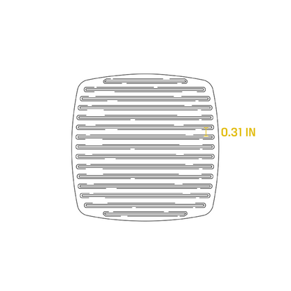 Lodge 20.9cm Seasoned Cast Iron Panini Press (LPP3)