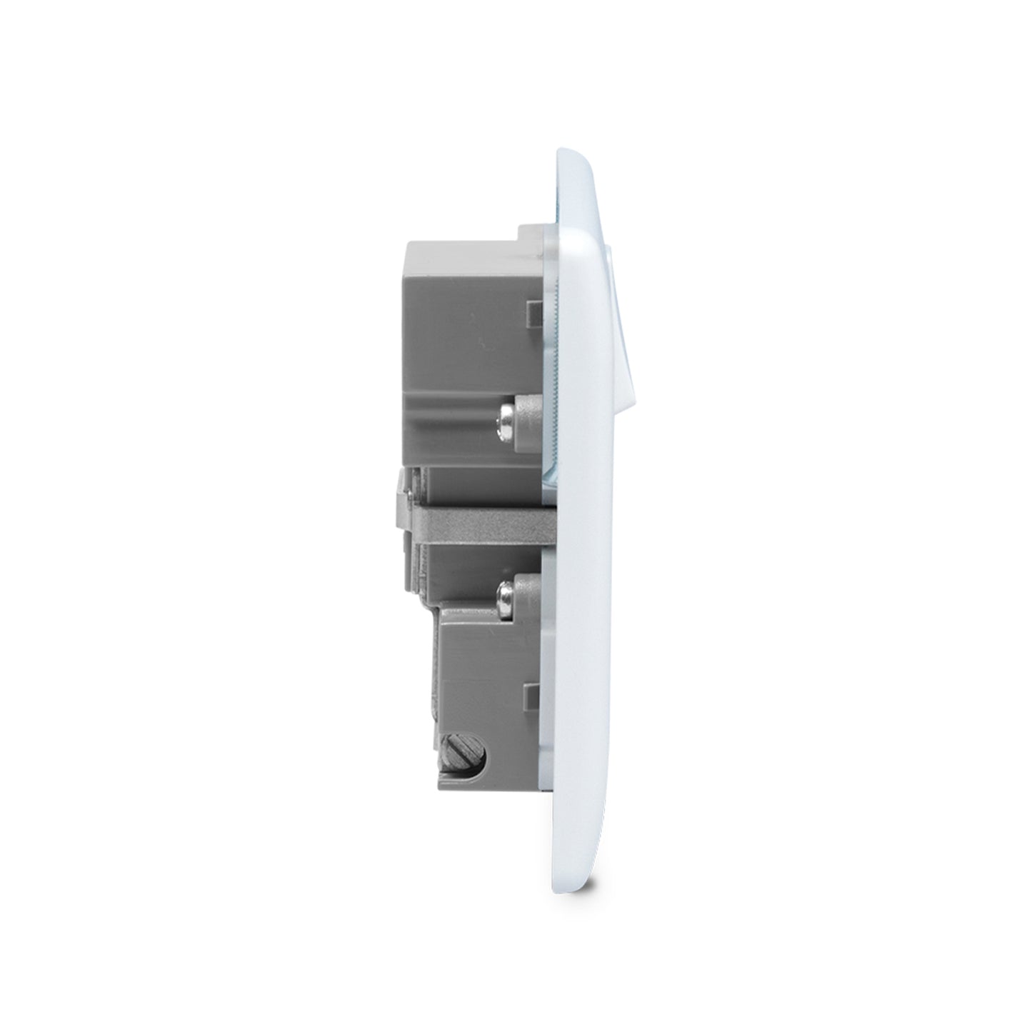 British General Moulded 13A Power Single Socket with USB Charger, White (821U2)