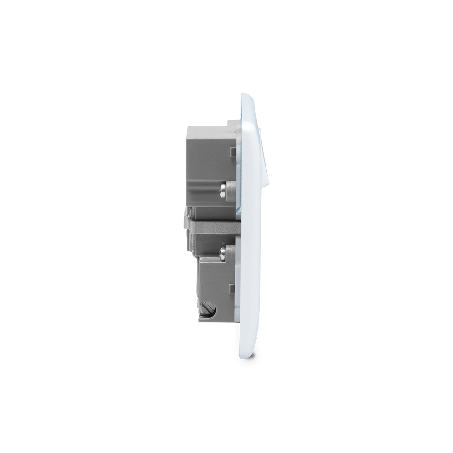 British General BG Moulded Single Gang Switched Socket with USB Charging (821U2)