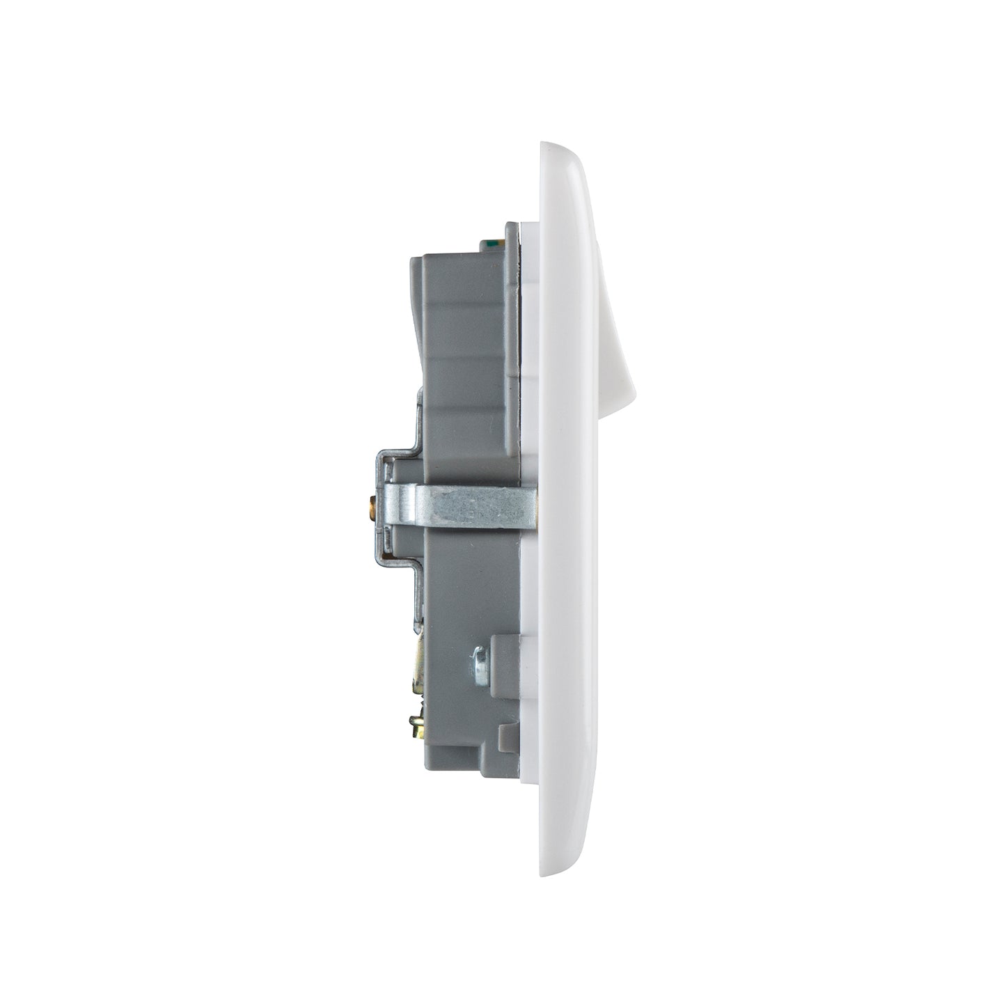British General BG Moulded 13 Amp Power Double Socket with USB Charger, White (822U3)