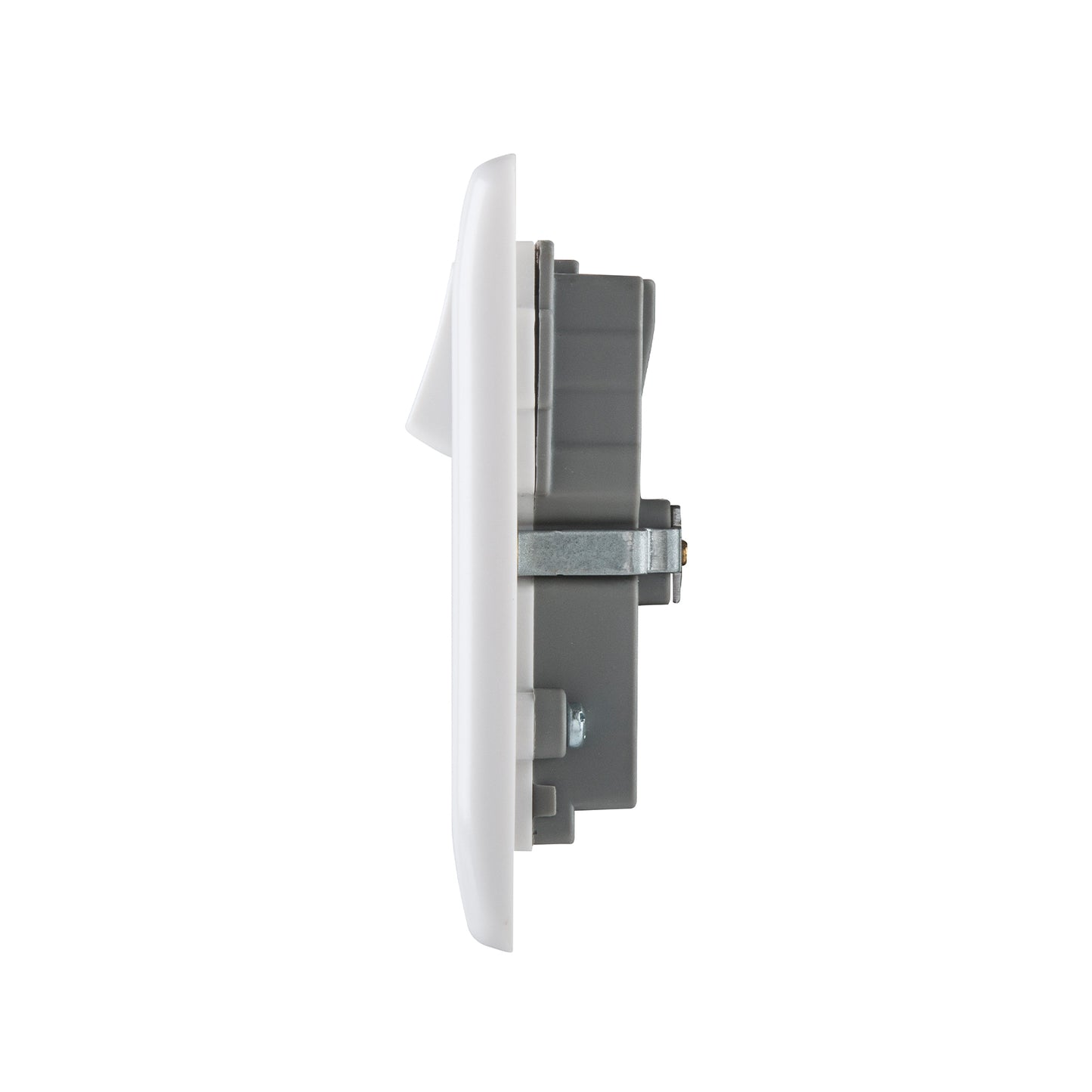 British General BG Moulded 13 Amp Power Double Socket with USB Charger, White (822U3)