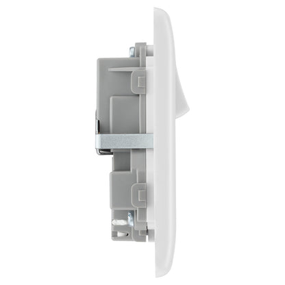 British General BG Moulded Double Gang Switched 13A Power Socket With 12W USB-C+A (822UAC12)