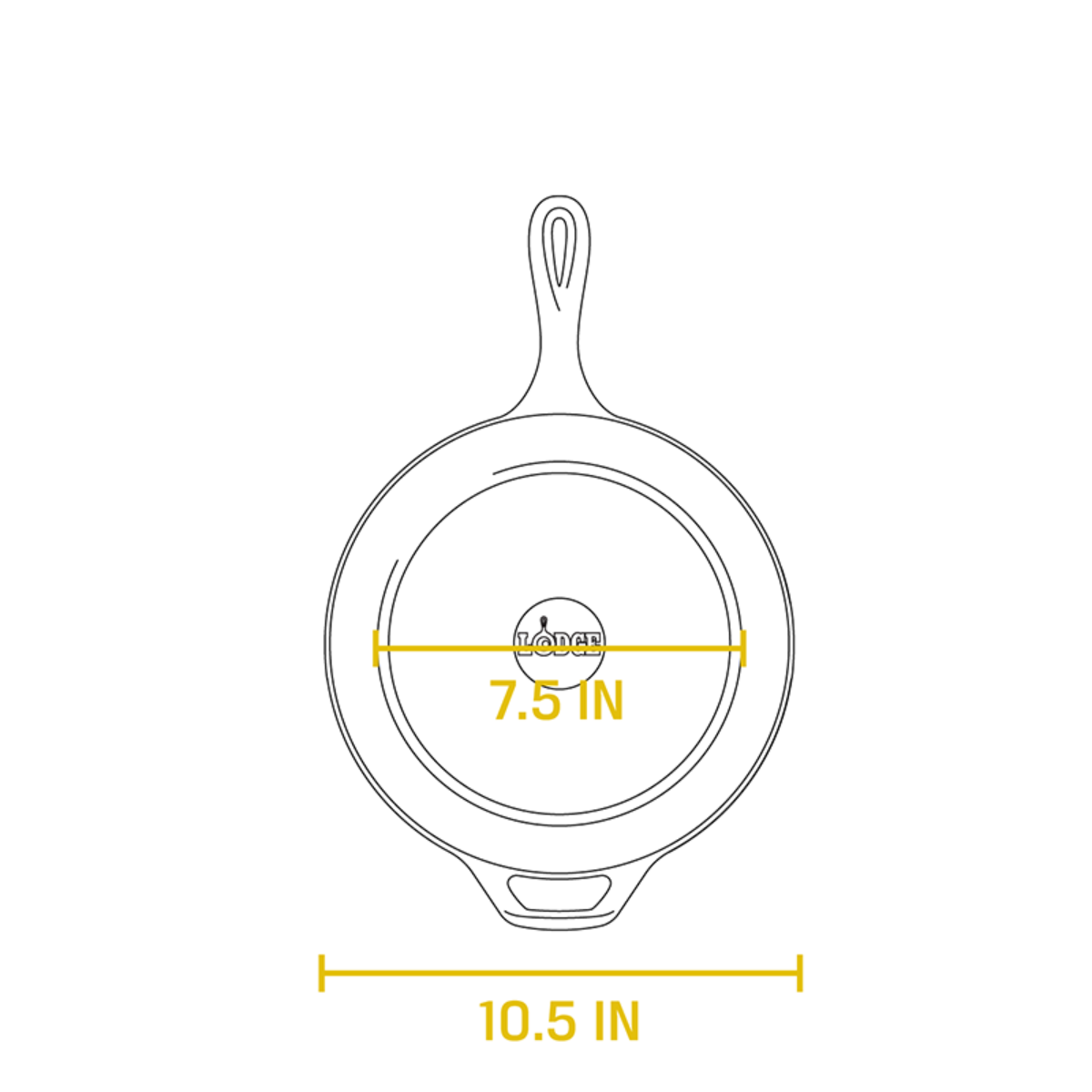 Lodge Seasoned Cast Iron Combo Cooker 3.2QT/10.25" (LCC3)