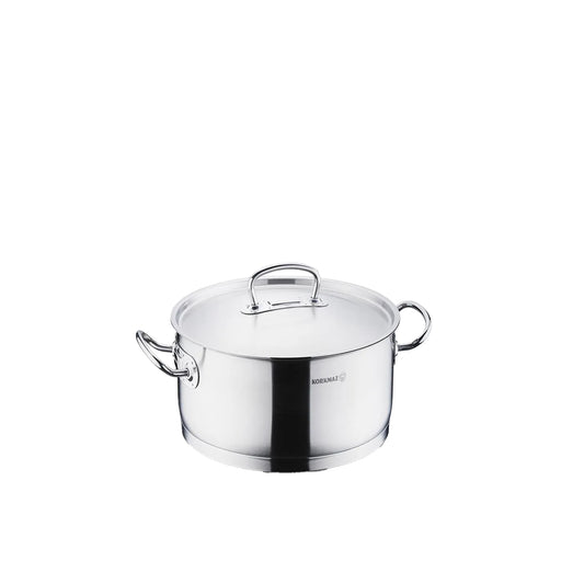 Korkmaz Proline 16x7.5cm/1.5ℓ Low Casserole Pot (A1168)