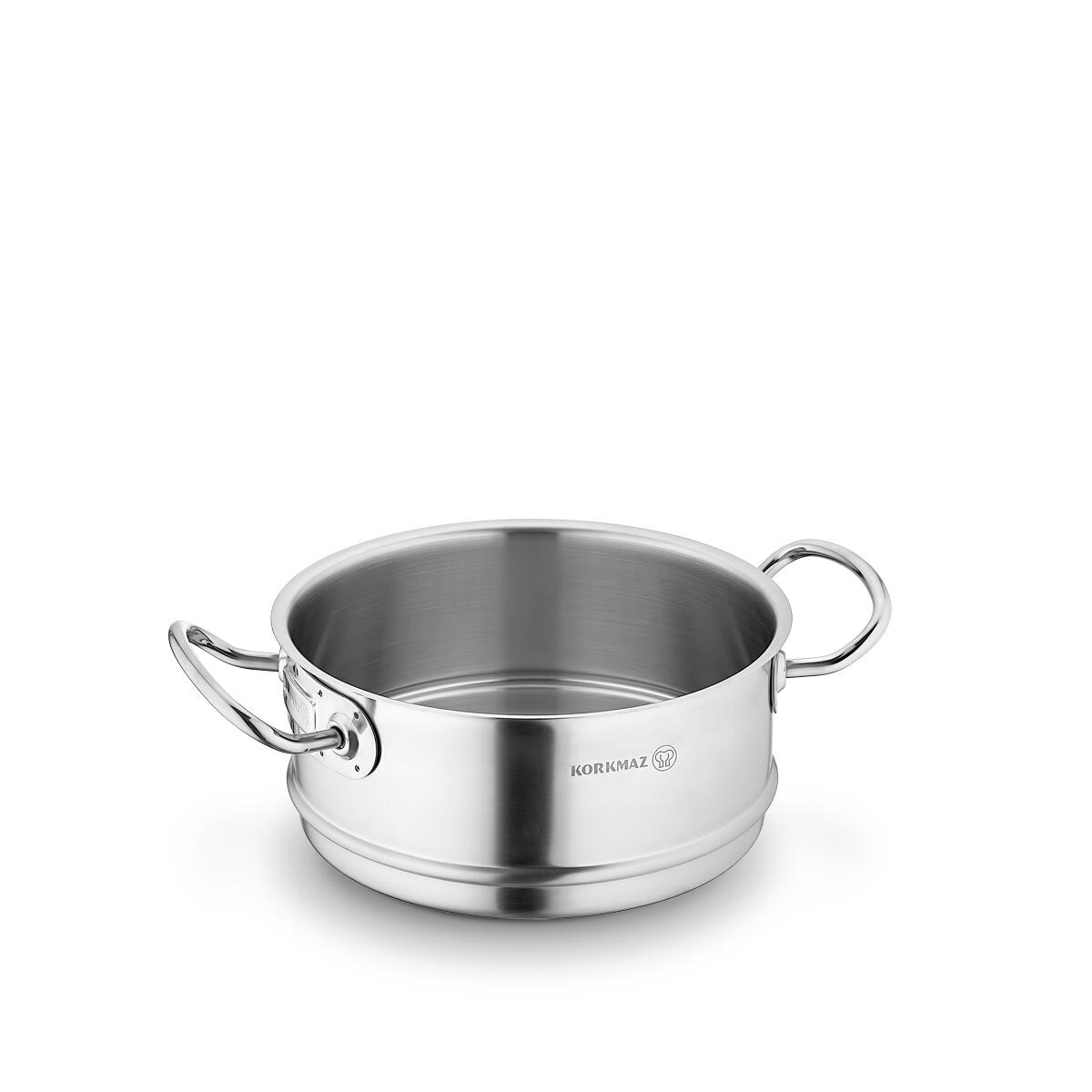 Korkmaz Proline Satin Steam 20x10cm/3.1ℓ Cooking Apparatus (A2771)