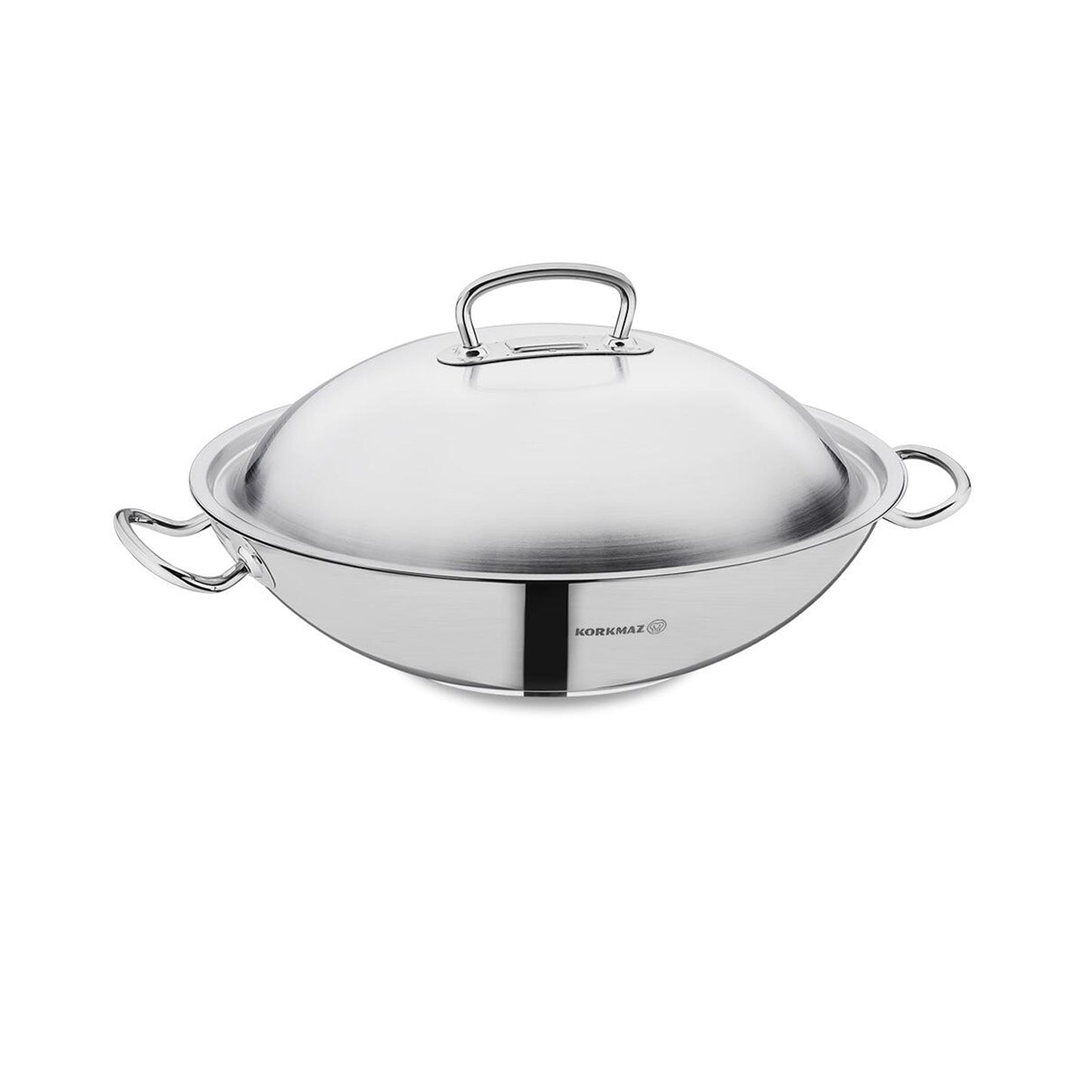 Korkmaz Proline 36x9cm/6.8ℓ Satin Wok with Lid (A2798)