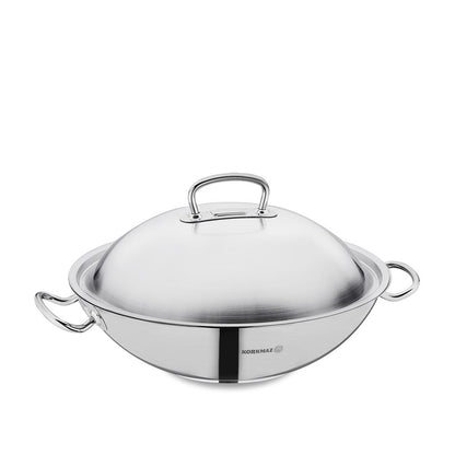 Korkmaz Proline 36x9cm/6.8ℓ Satin Wok with Lid (A2798)