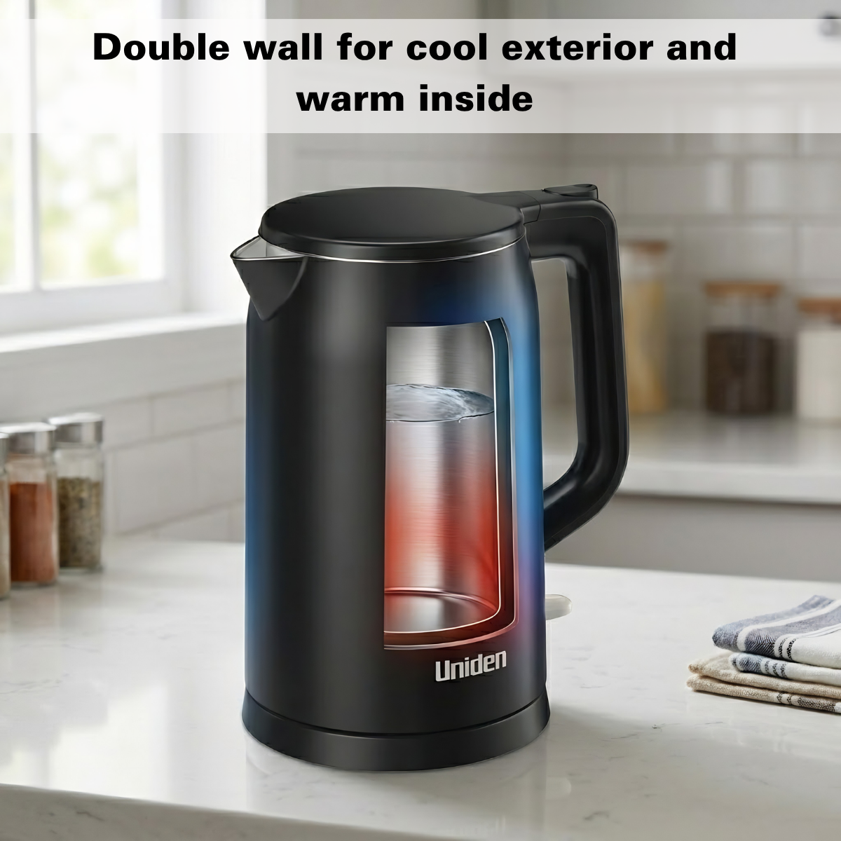 Uniden 1.7 Litre Double Wall Kettle (AK5201)