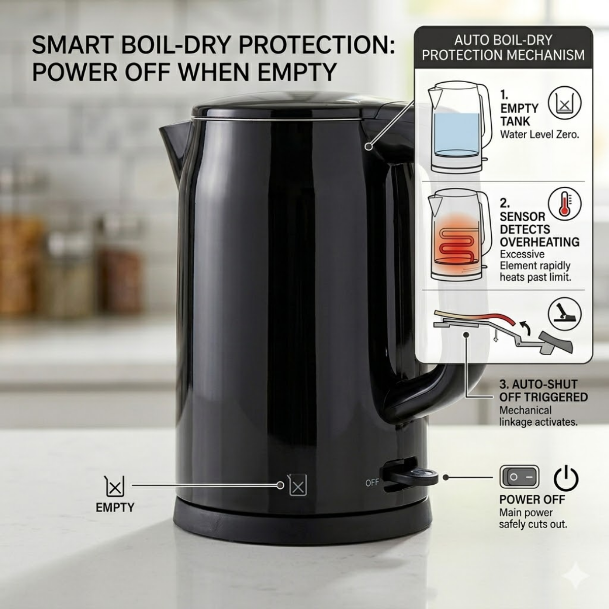 Uniden 1.7 Litre Double Wall Kettle (AK5201)
