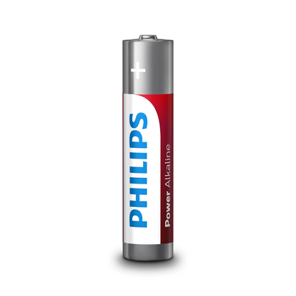 Philips 4AAA Power Alkaline Battery Bundle 5 Packs (LR03P4B/40)