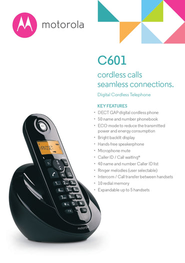 Motorola Cordless Phone Set (C602)