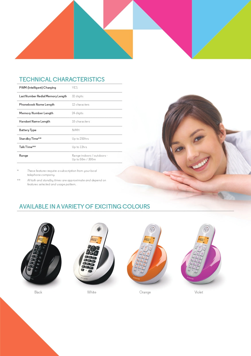 Motorola Cordless Phone Set (C602)