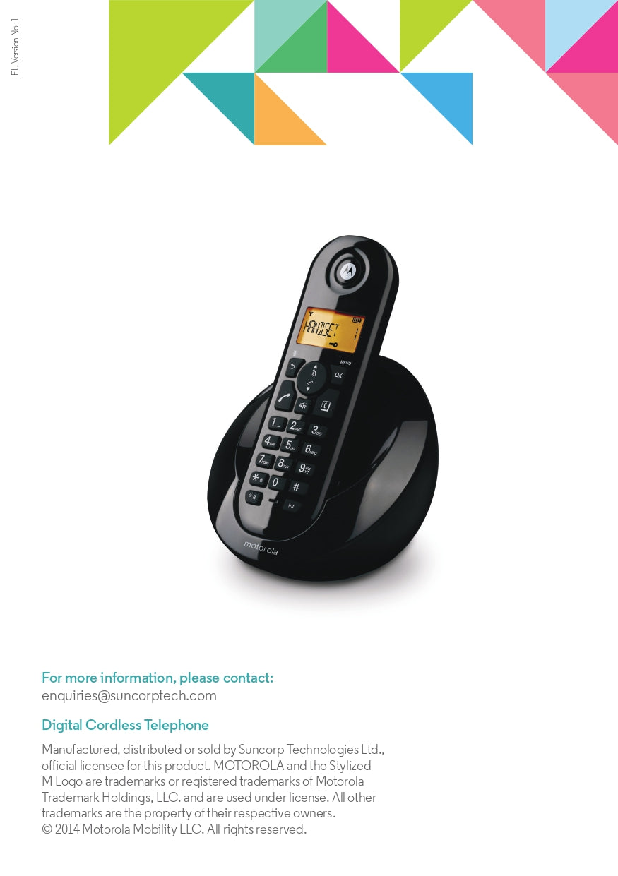 Motorola Cordless Phone Set (C602)