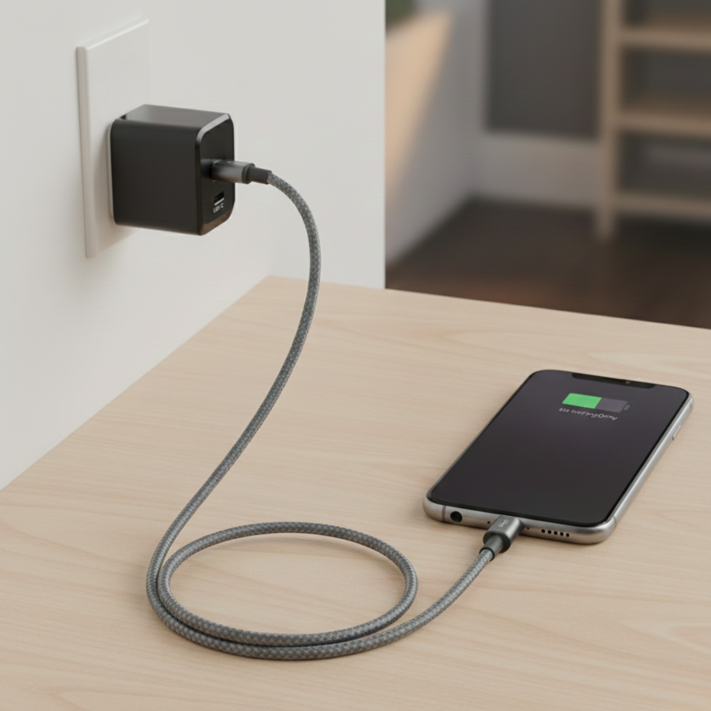 Philips USB A to USB C, USB C to USB C, USB C to Lightning Cable Max Suitable for iPhone 60W Sync and Charge  (DLC5030)