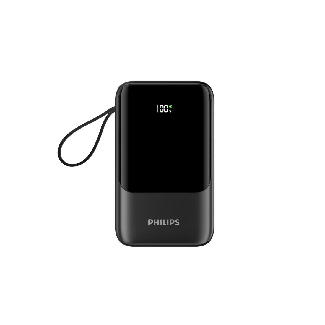 Philips 10,000mAh Power Bank 22.5W Max Fast Charge 4 Integrated Cables Digital LCD Display (DLP2223/97)