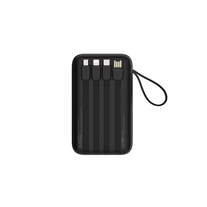 Philips 10,000mAh Power Bank 22.5W Max Fast Charge 4 Integrated Cables Digital LCD Display (DLP2223/97)