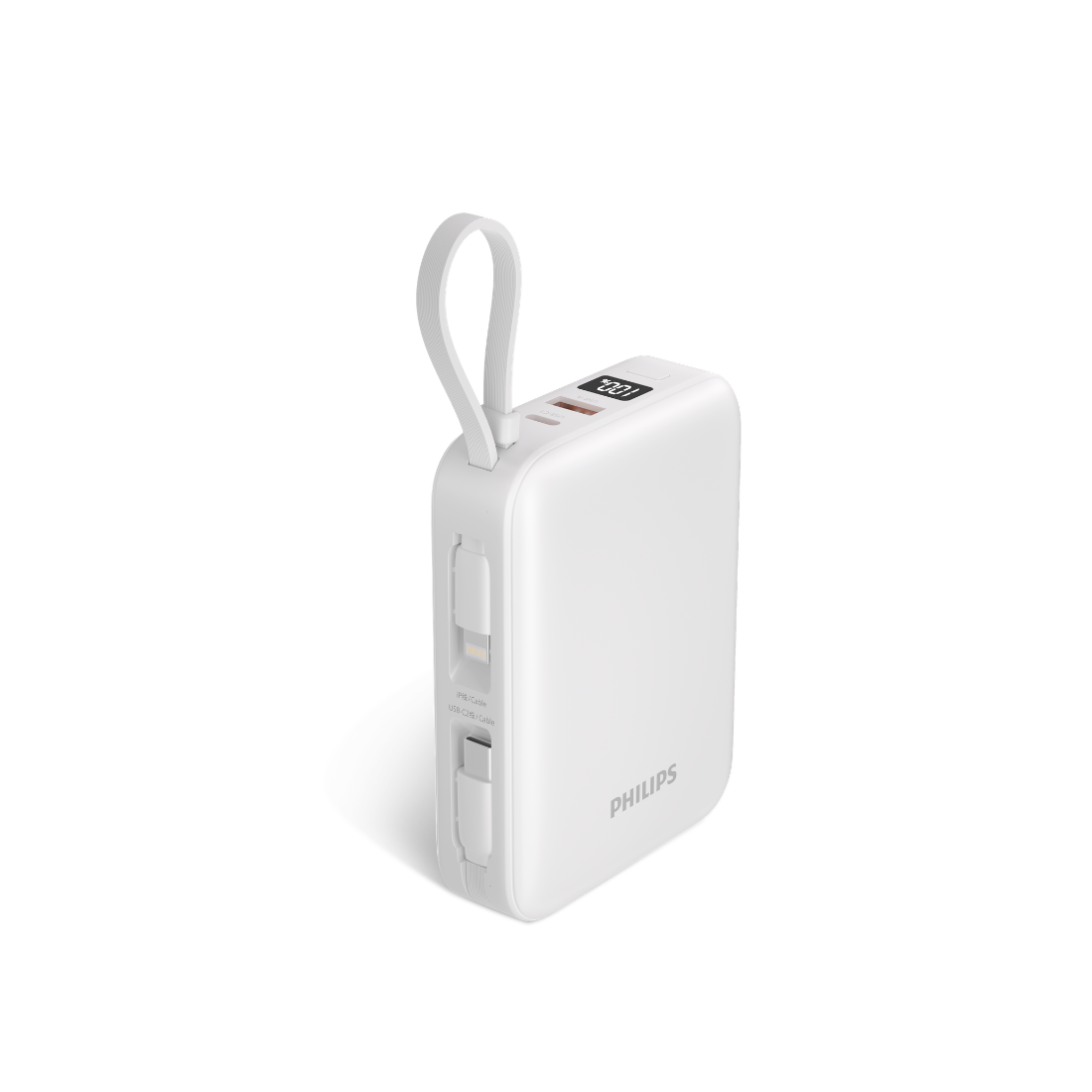 Philips 20000mAh Mini & Light-Weight Power Bank PD22.5W Built-in USB-C & Lightning Cable 4 Colours ( DLP2226/97)