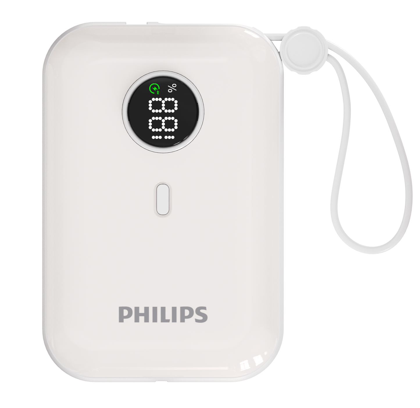Philips 10000mAh Powerbank, 22.5W Fast Charge, Built-in USB Type C Cable, DLP2228 1 Year Warranty