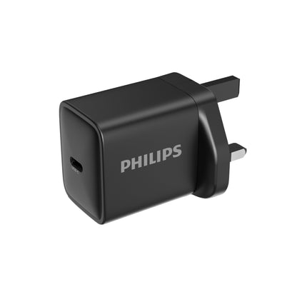 Philips 30W Wall Charger with USB C to C 1 Meter Cable (DLP5312NB)