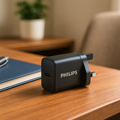 Philips 45W Wall Charger with USB C to C 1 Meter Cable (DLP5313NB)