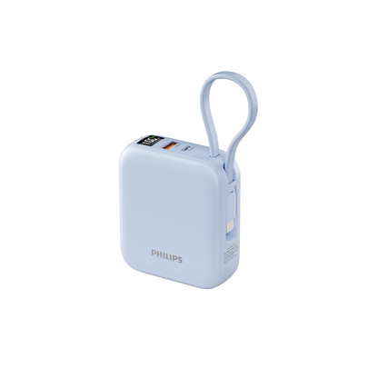 Philips 10000mAh Wireless Power Bank 15W Magnetic Wireless Fast Charging Built-in Type-C Cable ( DLP9205/97)