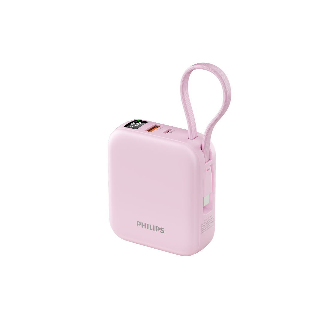 Philips 10000mAh Wireless Power Bank 15W Magnetic Wireless Fast Charging Built-in Type-C Cable ( DLP9205/97)