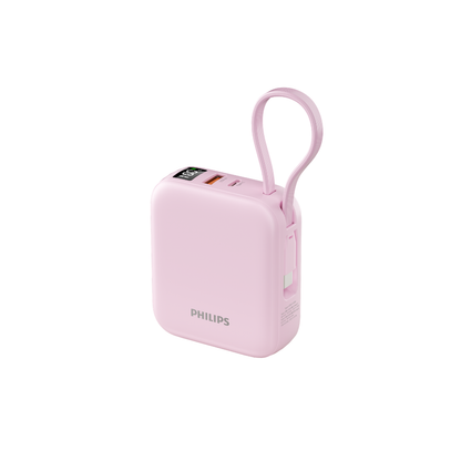 Philips 10000mAh Wireless Power Bank 15W Magnetic Wireless Fast Charging Built-in Type-C Cable ( DLP9205/97)