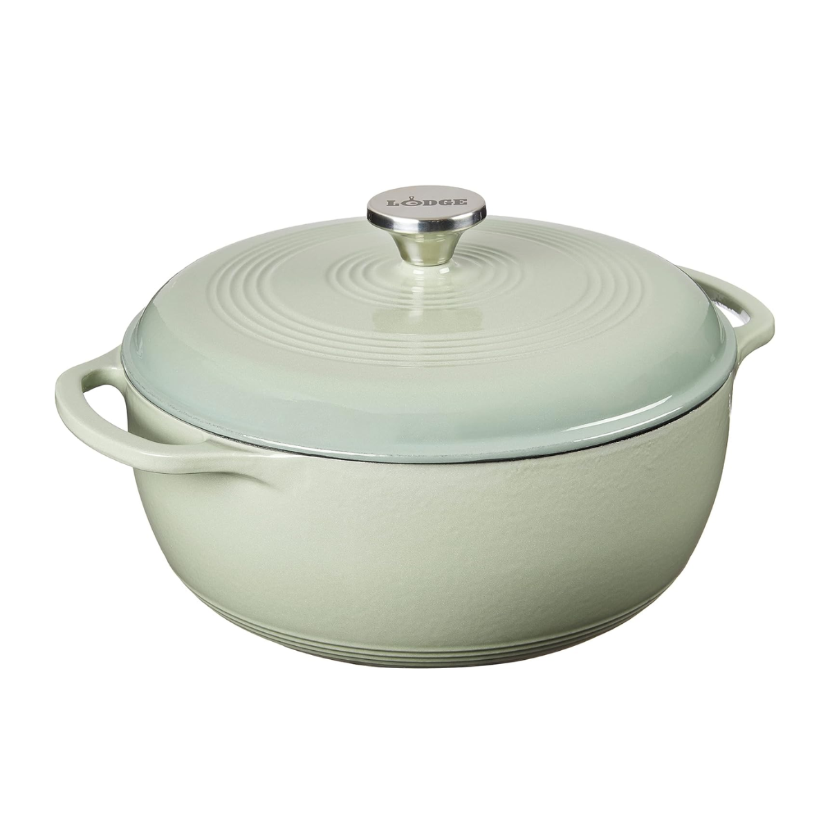 Lodge Cast Iron 6 Quart Enameled Cast Iron Dutch Oven (EC6D)