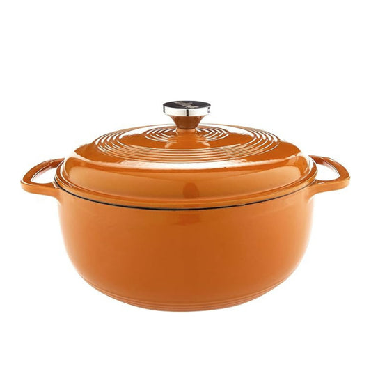 Lodge Cast Iron 6 Quart Enameled Cast Iron Dutch Oven (EC6D)
