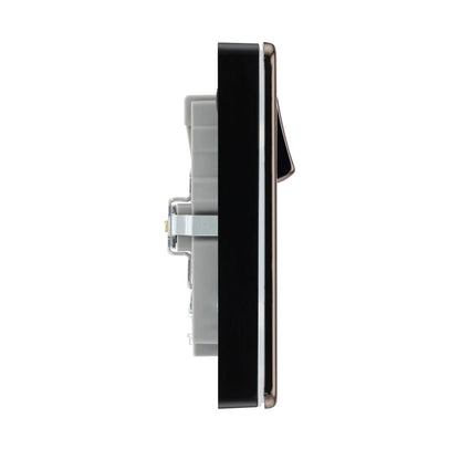 British General BG Flat plate Screwless Double Socket with 45W USB-C Charger (FBN22UAC45B)