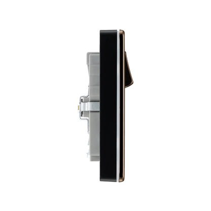 British General BG Flat Plate Double Gang USB Type-C Smart Charging Switched Socket (FBN22UACB)