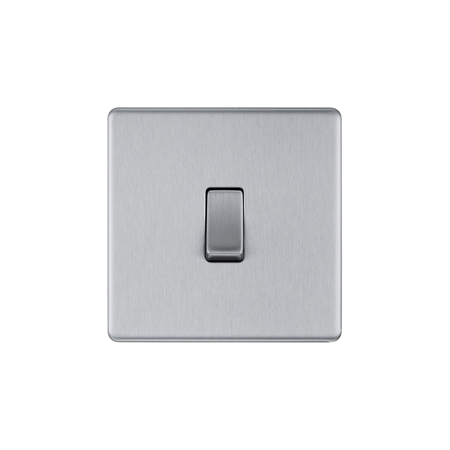 British General BG Screwless Flat plate, Stainless Steel, 20A 16AX Plate Switch 1 Gang 1 Way (FBS11)