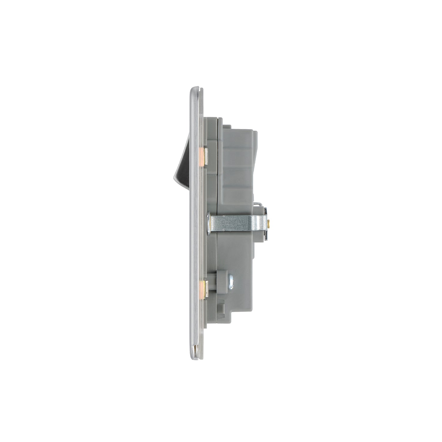 British General BG Flat plate Screwless 13A Double Socket with USB Charger  (FBS22U3G)