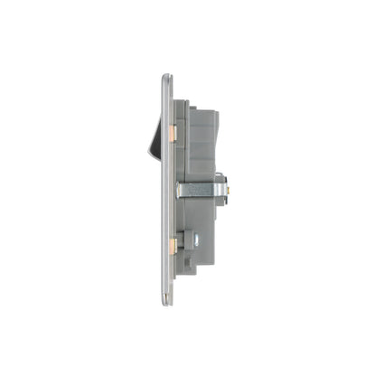 British General BG Flat plate Screwless 13A Double Socket with USB Charger  (FBS22U3G)