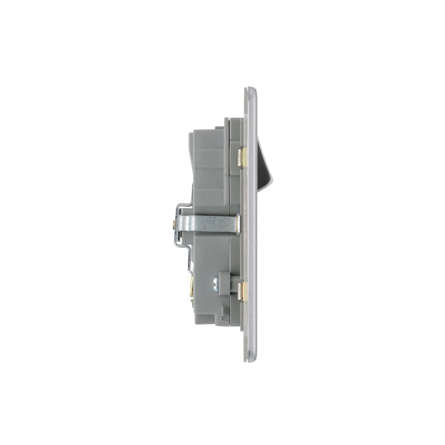 British General BG Flat plate Screwless 13A Double Socket with USB Charger  (FBS22U3G)