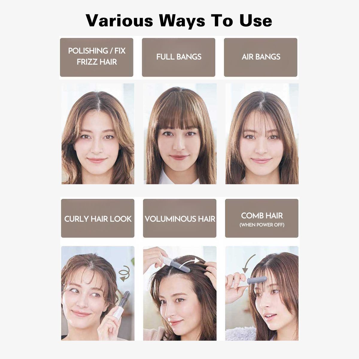 [PRE-ORDER] Koizumi Cordless Hair Styler, Ultra-Compact Bangs Styler, Ceramic Coating, 180°C, Pink (KHR-6420/PD)