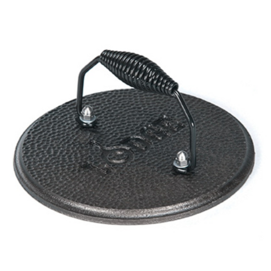 Lodge 7.5" Round Cast Iron Grill Press (LGPR3)