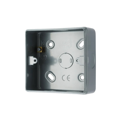 British General BG Heavy Duty Metal Back Boxes | MC501 (1G+2G) & MC502 (3G+4G) for Grid Switches